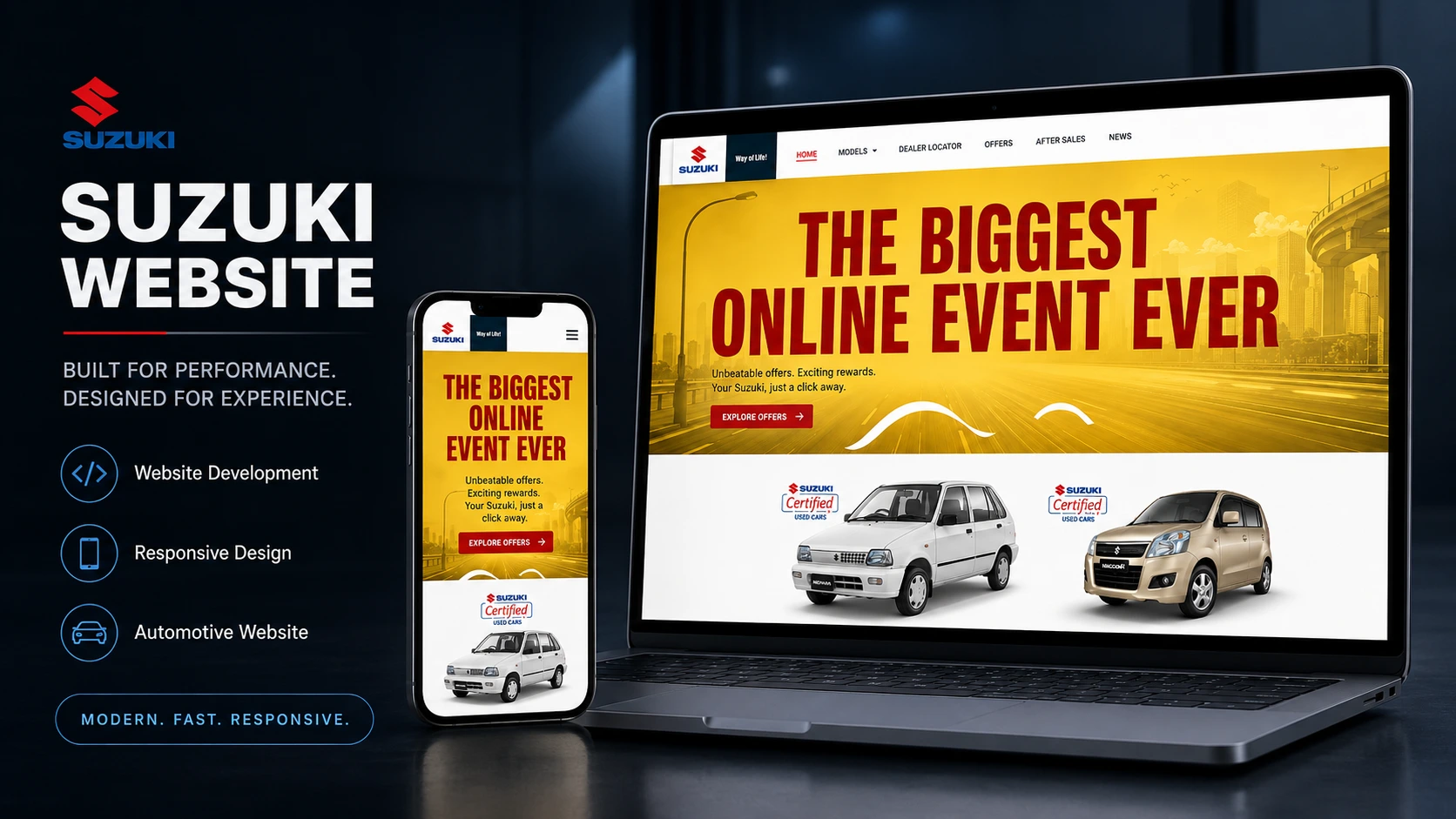Suzuki Gala - Website Development visualization screenshot 1